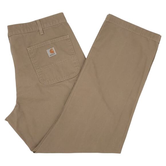 Carhartt Other - Carhartt Pants Mens 38x32 Beige Relaxed Fit Carpenter Workwear Cotton